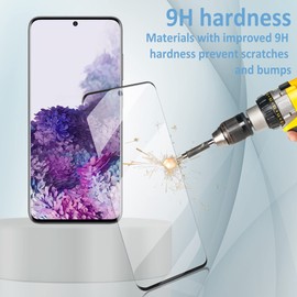 MP-MALL Tempered Glass For Galaxy S20+ / S20 Plus Screen Protector 2 Pcs [6.7 Inch]+ Transparent HD Camera Lens Protector 2 Pack, 9H hardness, Ultrasonic Fingerprint Support, HD Clear