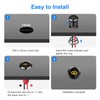 Linkstyle 8Pcs 1/2" 12V LED Indicator Light, Waterproof Metal Pilot
