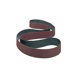 Sanding Belt, Coated, 1/2 in W, 24 in L, 80 Grit, Medium, Ceramic, Orange, Mfr: 7000118435-A