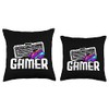 Gamer Video Game Computer PC Online Gaming Keyboard Throw Pillow