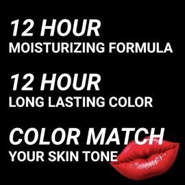 MOODmatcher Color Changing Lipstick, Long-Lasting, Moisturizing (Purple)