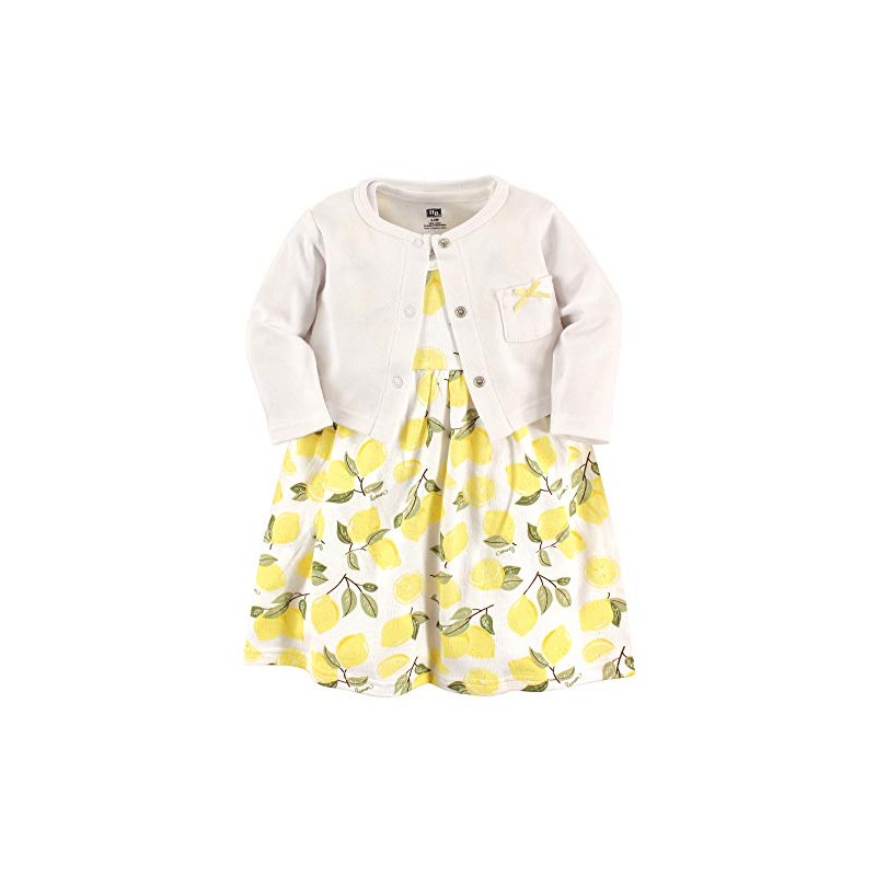 Hudson - Conjunto de Vestido y cárdigan de algodón para