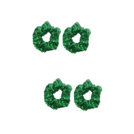 FRCOLOR 4pcs Sequin Hair Ties Christmas Hair Bands for Washing Face for Girls and Women for Parties and Everyday Use Stylish and Vibrant Design