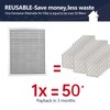Demiwise MERV 8 24x30x1 Lifetime Air Filter, Washable Electrostatic Aluminum