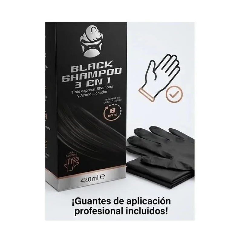 Shampoo Colorante Kong 3 En 1 Cubre Canas Fácil