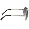 Rocco Pilot Style Sunglasses Silver Effect