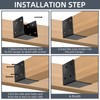 Rasugarlary Deck Railing Brackets Connectors for 4"x4", 4"x6" Railing Wood