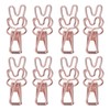 100Pcs Bunny Binder Clips Hollow Out Cute Strong Clamping Durable