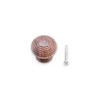 Infinity Decor Traditional Rosewood Beehive Reeded Cupboard Knob Pull Handle
