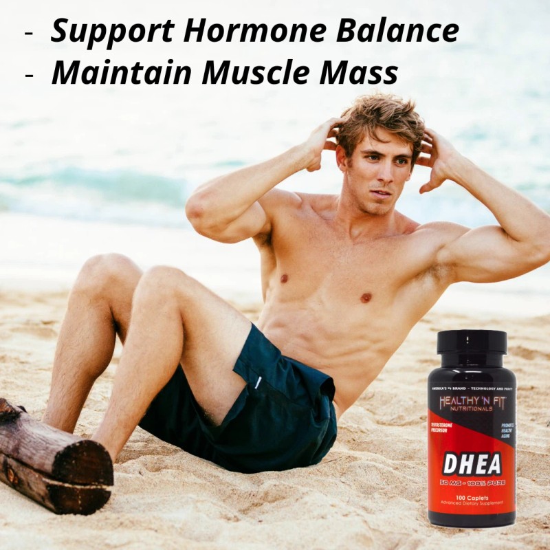Healthy N Fit DHEA 50mg - 100 Capsules. Support Hormones