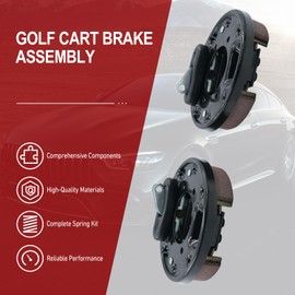 REVOTUNE Golf Cart Brake Assembly Compatible with Yamaha G14 G16 G19 G20 G21 G22, EZGO TXT PDS Medalist - OEM 70998-G01 70998-G02