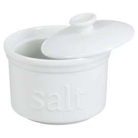 BIA Cordon Bleu Kitchen Accessories Porcelain Salt Boxes, 4", White
