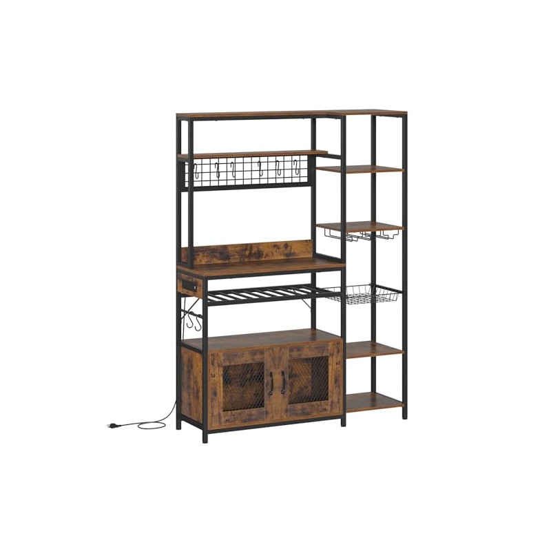 VIGKOOK Bakers Rack with Power Outlet