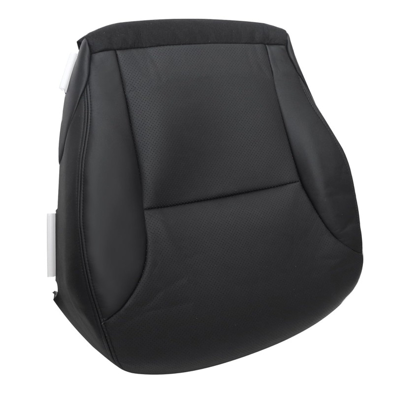 AOUTTUOA Front Driver Bottom Perforated Leather Black Seat Cover Compatible