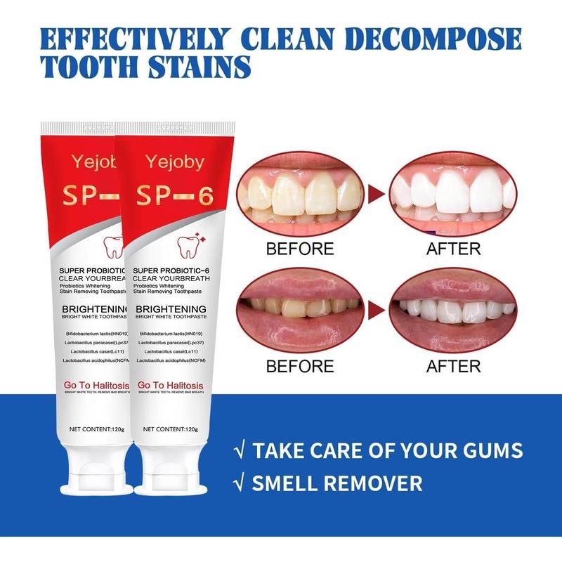 Yejoby (New) 2025 SP-6 Ultra Whitening Toothpaste,Deep Cleaning Care Fresh