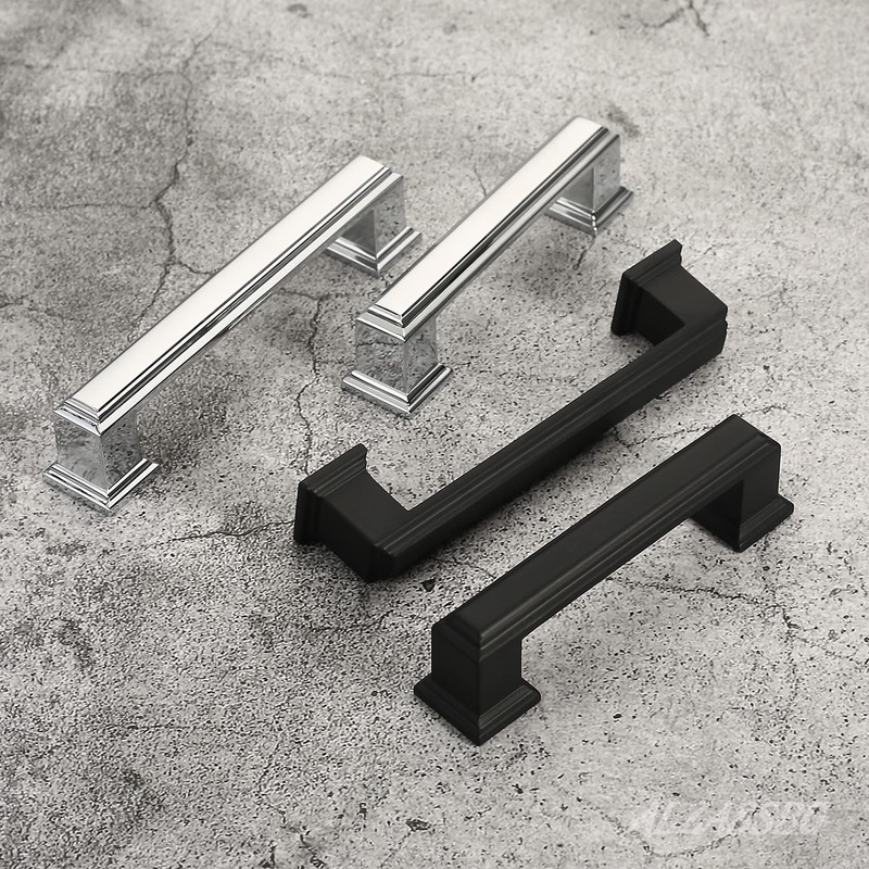 Alzassbg 10 Pack Polished Chrome Cabinet Pulls, 3 Inch(76mm) Hole