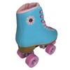 Smiley Skate Supply Smiley Quad Rollerskates (Blue/Pink, 8)