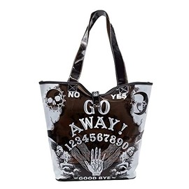 kreepsville 666 Ouija Go Away PVC Translucent Gothic Beach Tote Bag