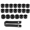 Car Wheel Nut Protection Cover Cap Anti-Theft 20pcs 17mm Screw