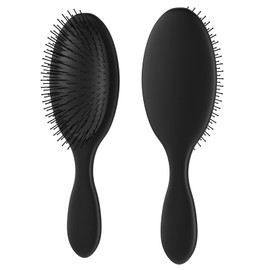 Wet Brush Speed Dry Detangler, Perfect Detangling Hair Brush, Wet Hair Brush for All Hair Types, Flexible Soft Pin Bristle Hair Brushes, Anti-Knotting & Static For Women Men Children Wet (Black)