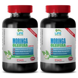 LIFE NUTRITION fat burner for men - MORINGA OLIEFERA 1200MG 2B - moringa oleifera leaf powder c