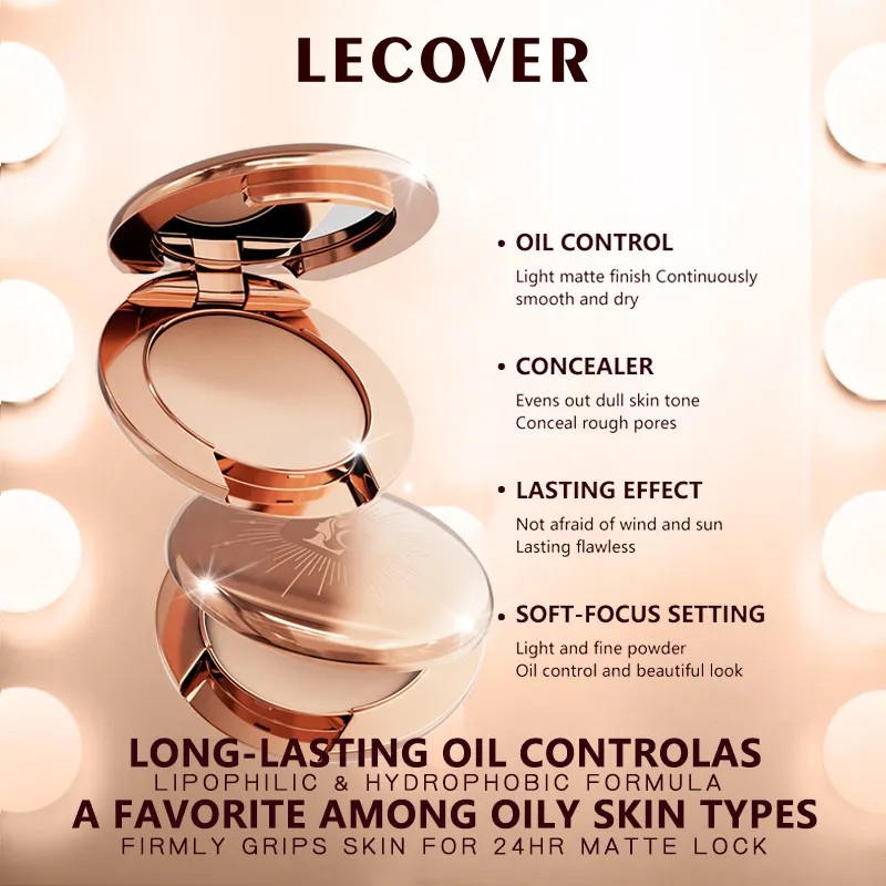 Polvo De Fraguado Suave Lecover Oil Control