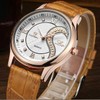 DREAMING Q&P Unisex Analog Quarz Paar Uhr mit Leder Armband