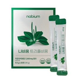 Navium Triple Vium Psyllium Husk 4.5g x 20 packets x 1 JJ Mall / 나비움 트리플비움 차전자피 4.5g x 20포 x 1개 JJ몰
