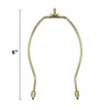 Creative Hobbies 8-Inch Lamp Harp Kit - Gold Finish |