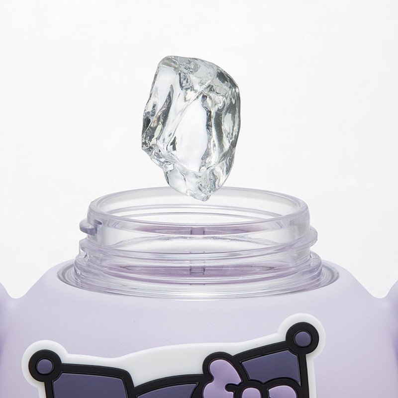 Skater Straw Bottle Water Bottle with Rubber Mascot, 650ml, One