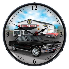 Collectable Sign and Clock GMRE710142 14" 1966 Chevelle Lighted Clock