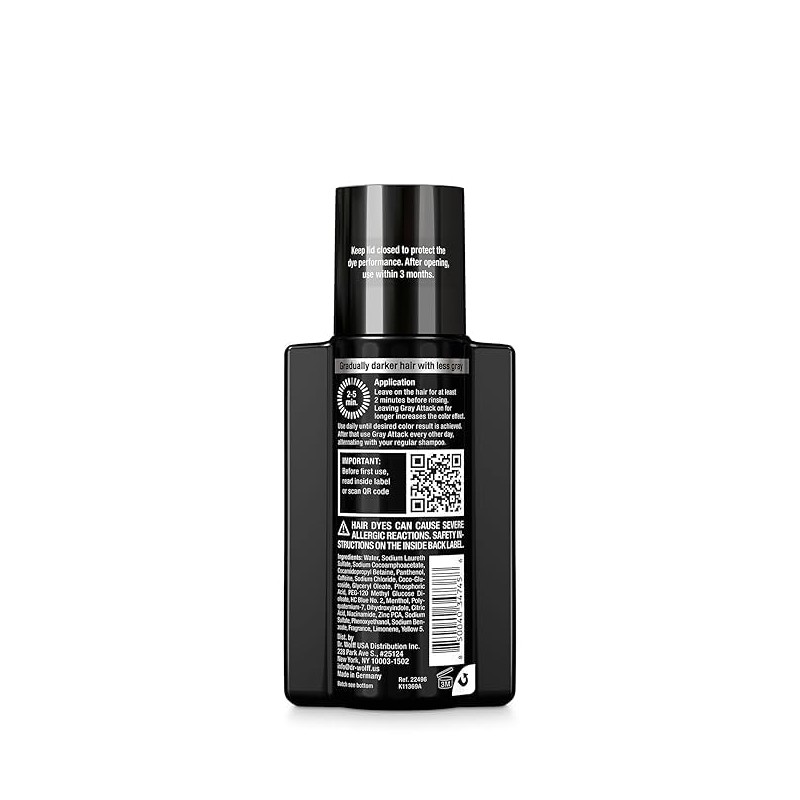 Alpecin Champú Gray Attack Con Cafeína Y Color, 6.76 Onzas