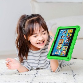 Kids Case for 8" Tablet(8" Display,10th Generation, 2020 Release ONLY) - DiHines Light Weight/Shock-Absorption/Anti Slip/High Impact Kids Cover for All-New 2020 8 inch Tablet,Green