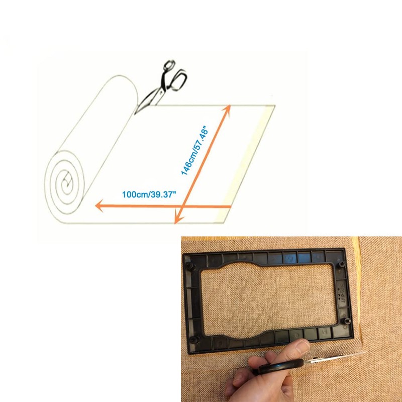 Flushbay Speaker Grill Cloth Linen Single Layer Speaker Fabric Protective