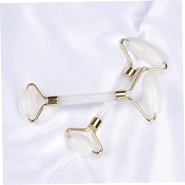 IWOWHERO Jade Roller Massage Stick Set 2pcs Facial Massager Natural Stone Skin Care Tool for Beauty and Relaxation Suitable for Skin Types