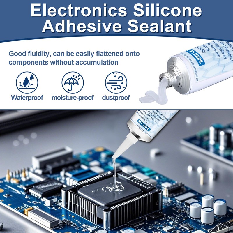 JAOJAO Conformal Coating for Electronics Silicone Adhesive Sealant Transparent Insulating