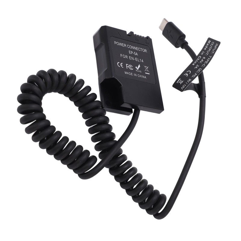 Type C Power Adapter DC Coupler ENEL14 Full Decoding Dummy