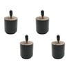 Savagrow 4Pcs Round Furniture Legs Wood Bed Risers 2 Inch