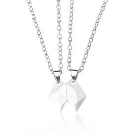 Matching Sun and Moon Necklaces for Women Best Friends Birthday Graduation Gifts for Sister Gifts from Sisters Bday Gift for Couple Anniversary Day Gifts for Husband and Wife Him and Her Matching Necklace