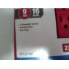 HYPER TOUGH Red/White 3-Outlet 9-ft Light-Duty Extension Cord with Flat