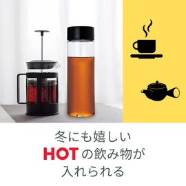 Made in Japan, Clear Bottle, Heat-Resistant Tritan Bottle, Water Bottle, Direct Drinking, Hot & Cold, Outdoors, Office, Portable (16.9 fl oz (500 ml), Children's Cat