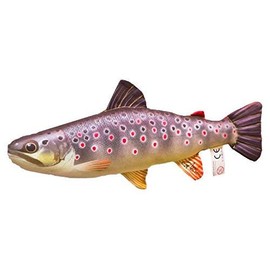 Gaby Cushion Fish the Brown Trout 36 cm Cuddly Fish Cuddly Tie Pillow Plush Toy