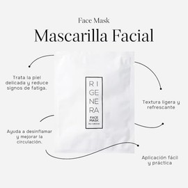 Rigenera Mascarilla Facial con Ácido Hialurónico y Péptidos – Hidratación Profunda, Luminosidad y Confort con Aroma Hipoalergénico de Higo y Rosa – Hecho en Italia