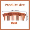 FREEBLOSS 4Pcs Wooden Comb Macrame Fringe Comb Wooden Loom Combs