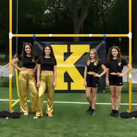 VioraWhite Jumbo Football Goal Post 10 Feet Tailgate Party Giant Field Goal Post for Outdoor Pep Rally Flag Football Graduation Parties