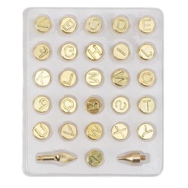 Wood Burning Tip Letter, 28 Piece Wood Burning Tip Set Includes Alphabet Number Symbol, 26 Letter Burning Tips for Embossing and Carving