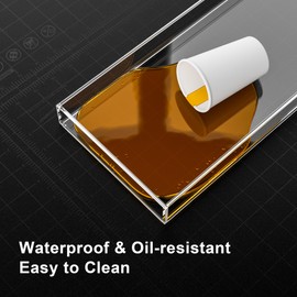 HLF-ho Serving Tray 10"x5" Acrylic Serving Trays Clear Decorative Serving Platter for Appetizer, Food, Breakfast in Kitchen, Coffee Table, Bed, Living Room, 1 Pack