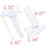 MY MIRONEY 4.45" x 2.72" Tee Hinge Zinc Alloy White