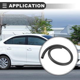 Motoforti Universal Fuel Line Hose, 3ft, Nitrile Rubber (NBR), Black, 1 Pcs