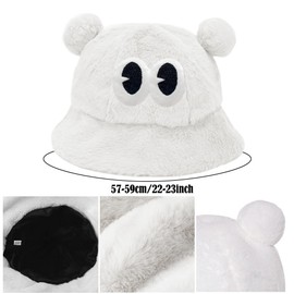 SIEBOLD Plush Bear Hat, Bear Hat with Ears, Funny Hat, Winter Plush Hat, Suitable for Outdoor Winter, Warm, Carnival Party Costume Props Party Gift